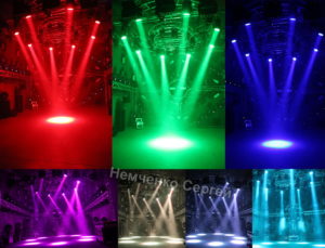 Лед Вош 19*15вт Аура, Led Wash 19x15w Aura, Световая голова дискотечная