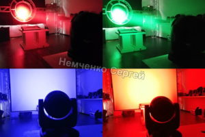 Лед Бим 7*40вт, Led Beam 7x40w Zoom, Световая голова, Цветомузыка